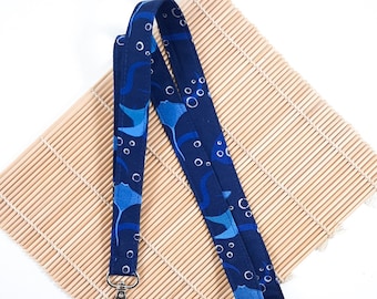 Stingray Lanyard: Cotton Fabric Breakaway ID Holder