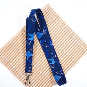Unter dem Meer Lanyard, Lanyard mit Stachelrochen, Breakaway Id Halter, Stoff-Schlüsselanhänger, Sea Life Geschenk UK