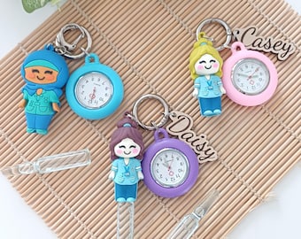 Personalised Ampoule Opener / Fob Watch – Custom Nurse, Midwife & Paramedic Gift – Healthcare Professional