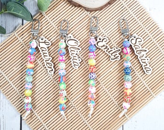 Personalized Cervical Dilation Beads: Midwife Labor Tool, Clay Beads Keyring