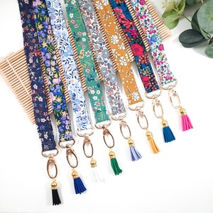 Liberty London Flower Lanyard: Tana Lawn ID Badge Holder