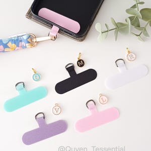 Pesonalised Phone Connector Patch, Mobile Phone Tether for Lanyard, Universal cell Phone Connector Tabs, Phone Wristlet Card Connector UK
