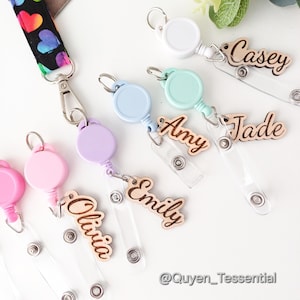 Bobo de badges prénoms bohèmes pour tour de cou, porte-clés rétractable pour badge d'identification personnalisé, cadeau étudiant sage-femme, infirmière, médecin, enseignant