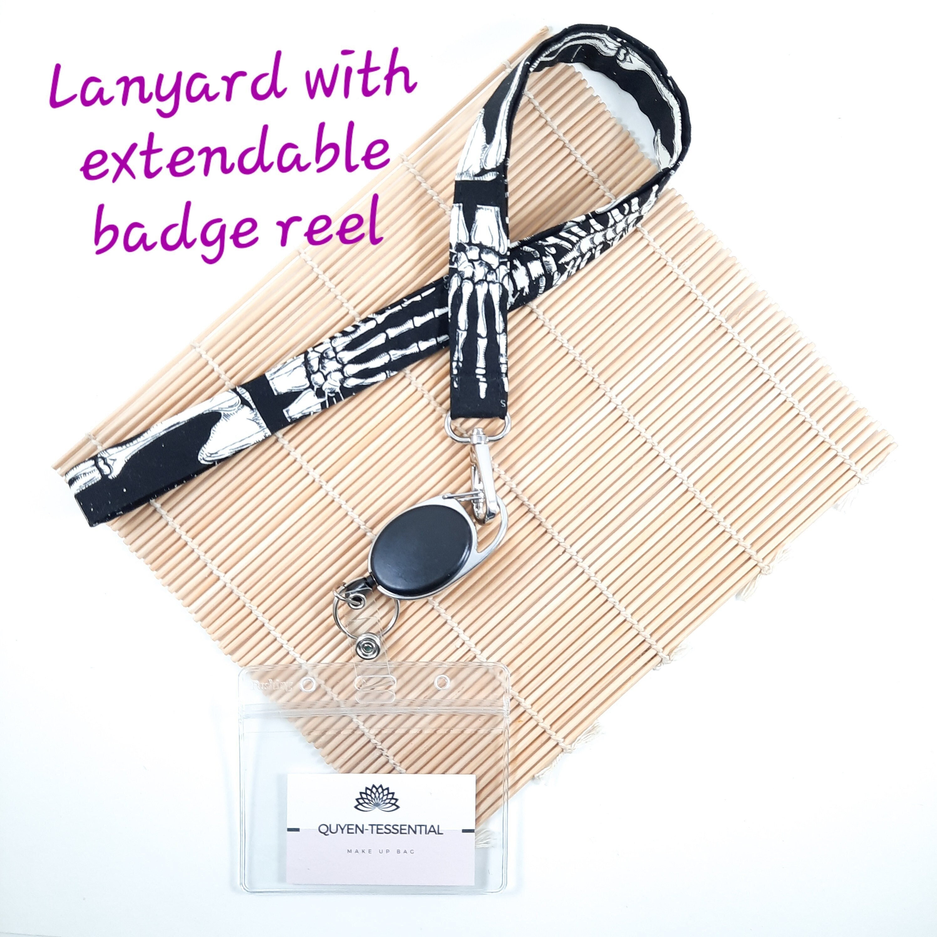 15 Pattern Lanyard With Extendable Badge Reel Durable and Stylish