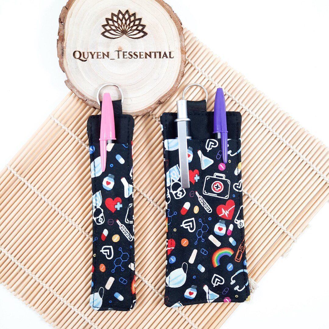 Rainbow Medical Pen Holder for Lanyard Keyring Pack Back Etsy