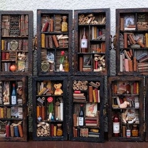 Miniature libraries - miniatuurbibliotheken - victorian-mini books