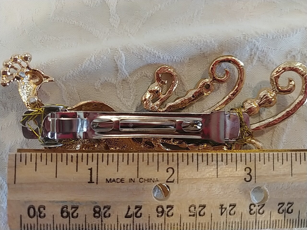 Fermaglio Capelli Multi Stella Oro - Graffiato, 60 Mm, Per Look Elegante - Foto 10