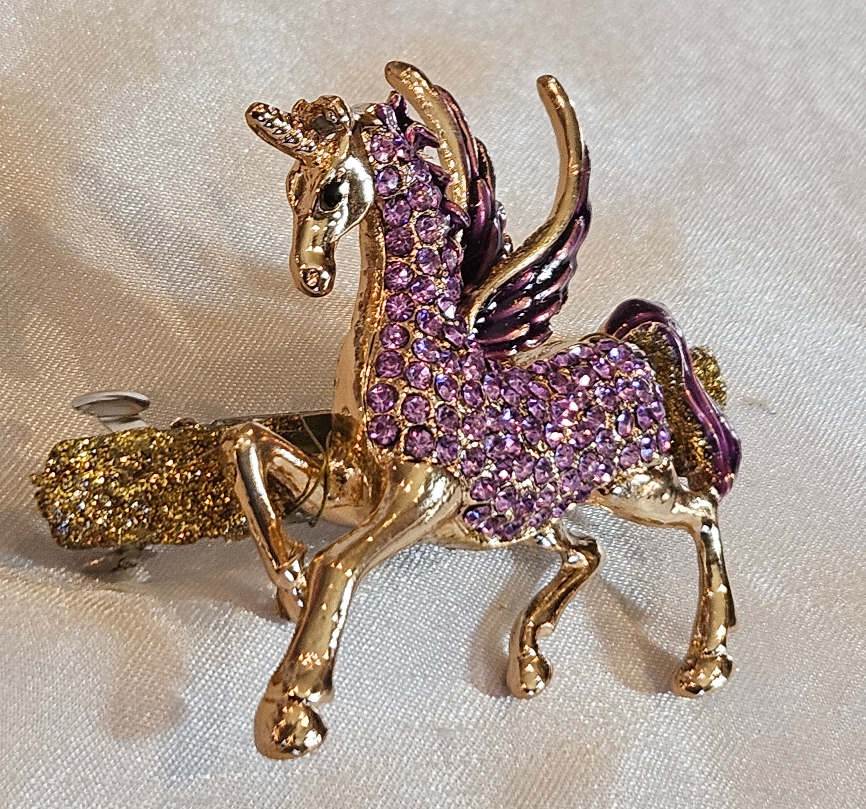 Swarovski ペガサス ブローチ Swarovski ペガサス ブローチ Swarovski Signed Pegasus Pin