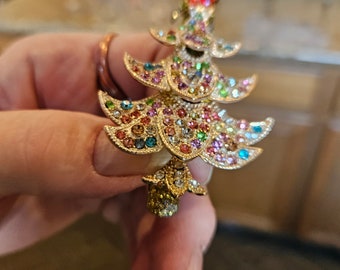 Vintage Swarovski Felix the Christmas Tree With Clear Star