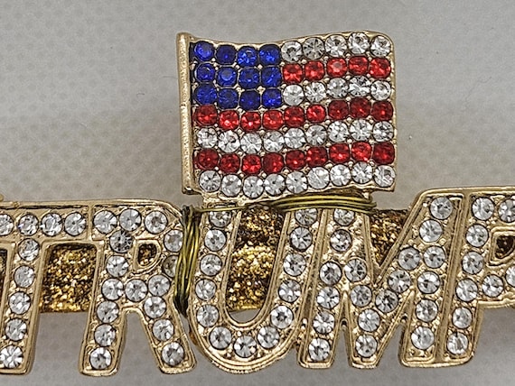 American Flag Rhinestone Barrette Made in France  $35 NEW AMERICAN USA FLAG RHINESTONE BARRETT HAIR CLIP PATRIOTIC  main image 2