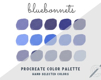 Bluebonnets - Mini paleta de cores Procreate