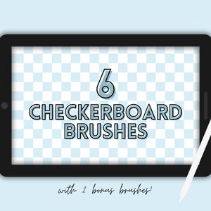 6 Checkerboard Procreate Brushes