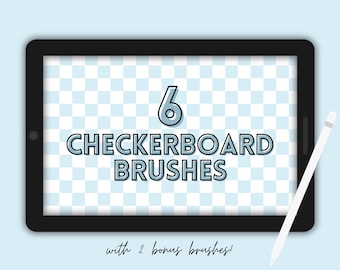 6 pincéis Procreate Checkerboard