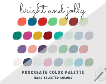 Brilhante e alegre - paleta de cores Procreate
