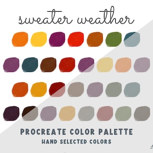 Sweater Weather - Procreate Color Palette