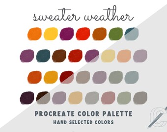 Sweater Weather - Paleta de cores Procreate