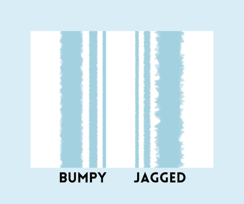 2 Rough Edge Procreate Brushes Etsy