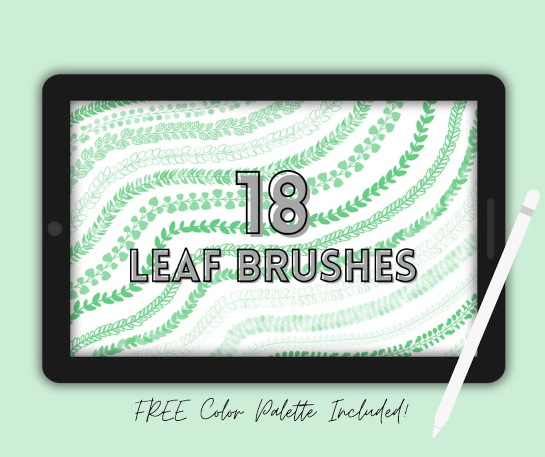 18 Leaf Procreate Brushes - Etsy
