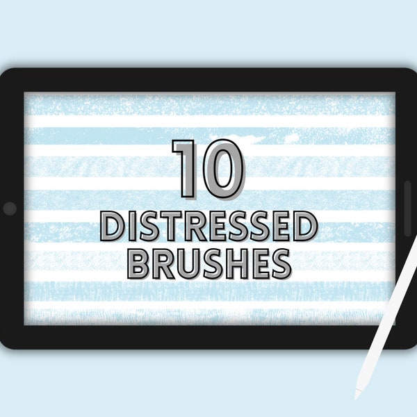 10 Grunge Distressed Procreate Brushes