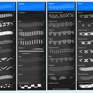 40 Seamless Pattern Procreate Brushes - Etsy