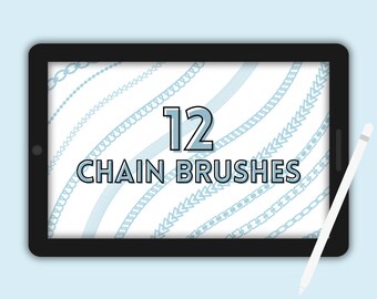 12 pincéis de corrente Procreate