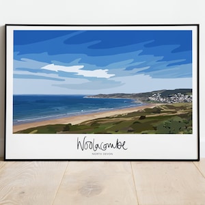 Woolacombe, Nord Devon A4 Druck