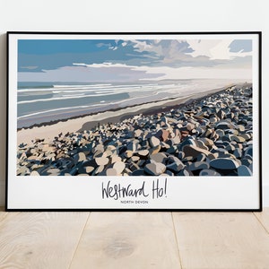 Westward Ho!, North Devon Print