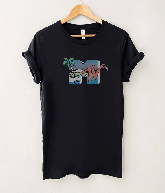MTV FLAMINGO LOGO T-shirt Unisex 90's 