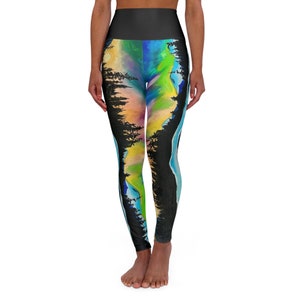 Aurora Reflections High Waisted Yoga Leggings (AOP)