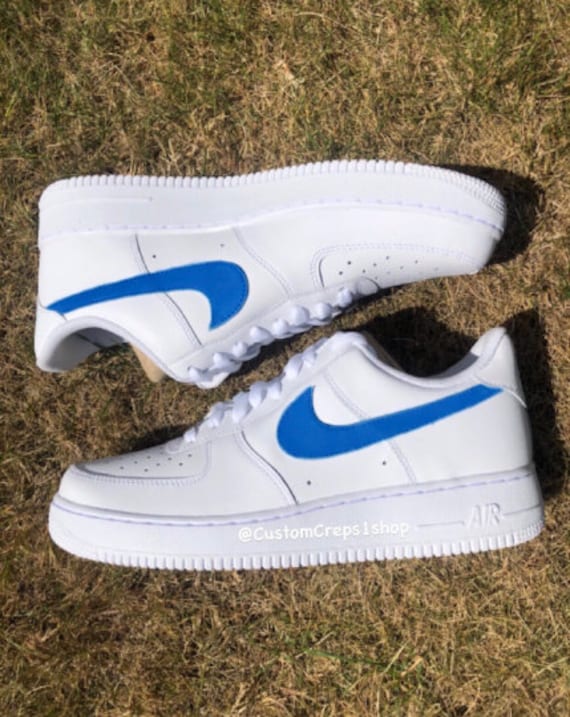 navy blue air force ones