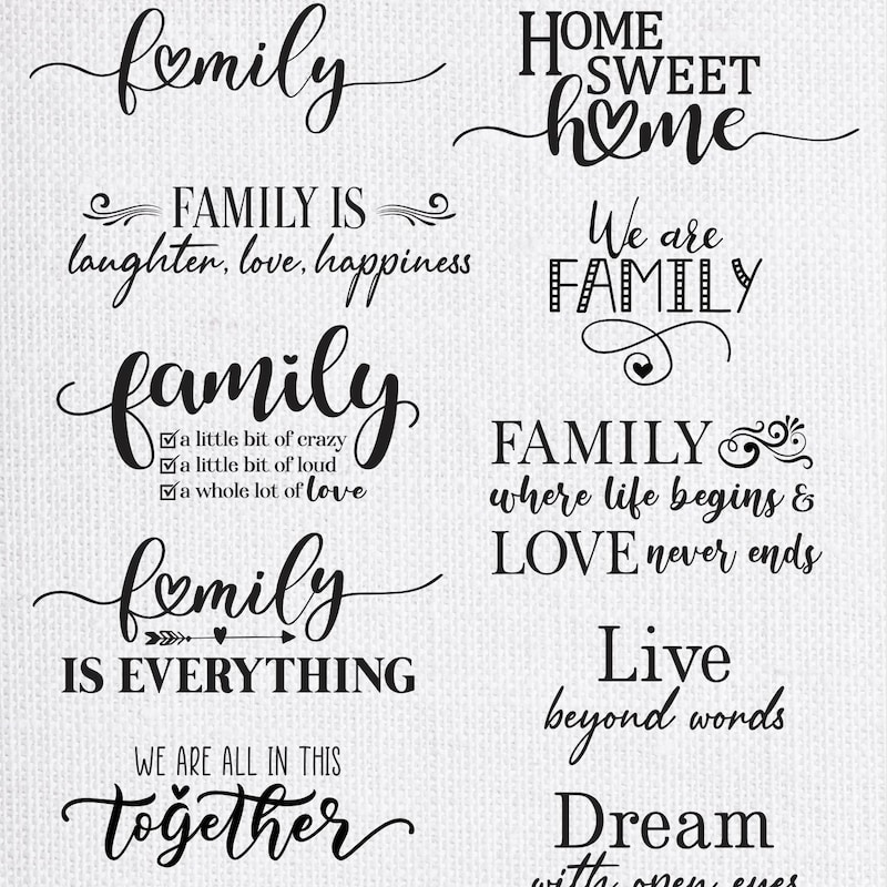 Family Quote Etsy