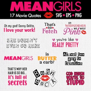 Mean Girls Quotes Sticker for Sale by rachaelthegreat