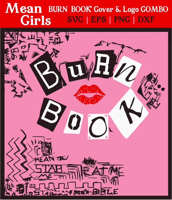 Mean Girls | Burn Book Cover & Logo Combo | SVG | Digital Download | That's  So Fetch | You Go Glen Coco | Wednesdays We Wear Pink