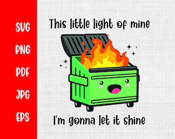 Dumpster Fire SVG: Funny Clip Art (Digital Download)