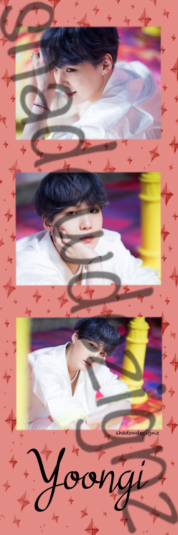 BTS Diamond Bookmarks/photo Strips | Rm/namjoon | Jin | Yoongi/suga ...