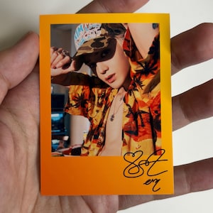 NCT 127 2 Baddies Orange/Yellow Fanmade Photocards | Taeyong | Johnny | Yuta | Doyoung | Jaehyun | Jungwoo | Mark | Haechan |