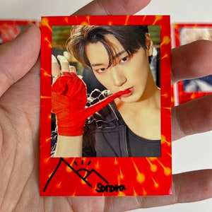 ATEEZ ROCKY Red Fanmade Photocards | Hongjoong | Seonghwa | Yunho | Yeosang | San | Mingi | Wooyoung | Jongho