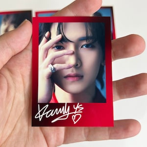 ATEEZ Not Okay Red/Black Fanmade Photocards | Hongjoong | Seonghwa | Yunho | Yeosang | San | Mingi | Wooyoung | Jongho
