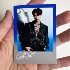 NCT 127 Punch Blue/Grey Fanmade Photocards | Taeyong | Johnny | Yuta | Doyoung | Jaehyun | Jungwoo | Mark | Haechan |