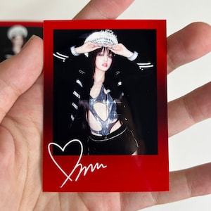 TWO I-DLE Red/Black Fanmade Photocards | Miyeon | Minnie | Soyeon | Yuqi | Shuhua |
