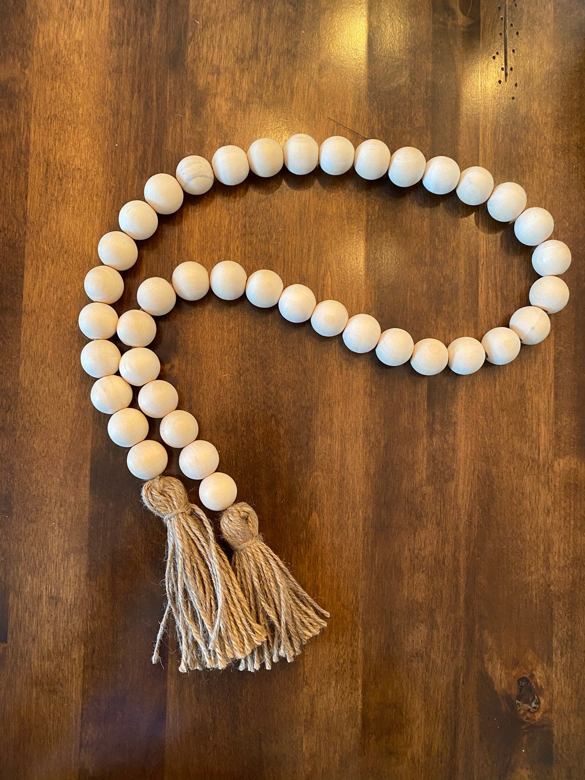 Wooden Bead Decor Etsy