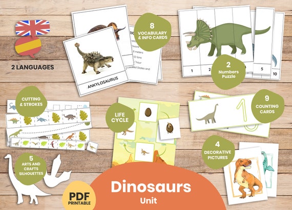 Montessori Monday - Montessori-Inspired Dinosaur Activities Using