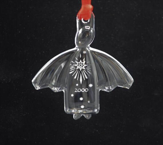 Orrefors Crystal Angel Ornament Etsy