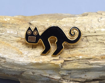 1985 MMA Metropolitan Museum of Art Peruvian Black Cat Pin/brooch