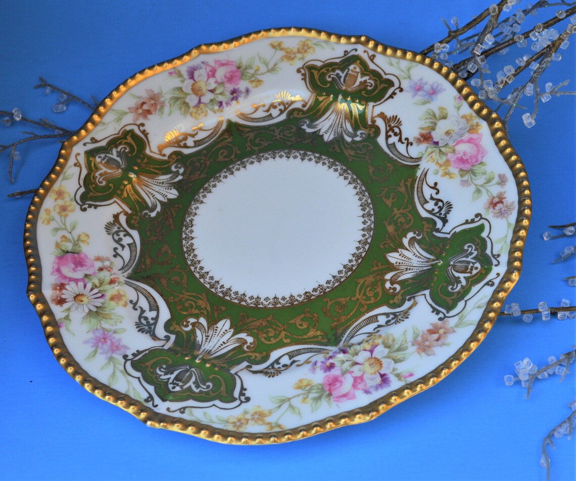 85 pouces Limoges Porcelain Plate Rehausse MainHighlights Etsy