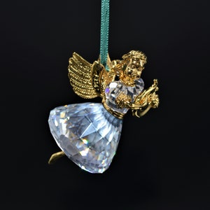 Swarovski CRYSTAL MEMORIES 1999 ANGEL w Flute Annual