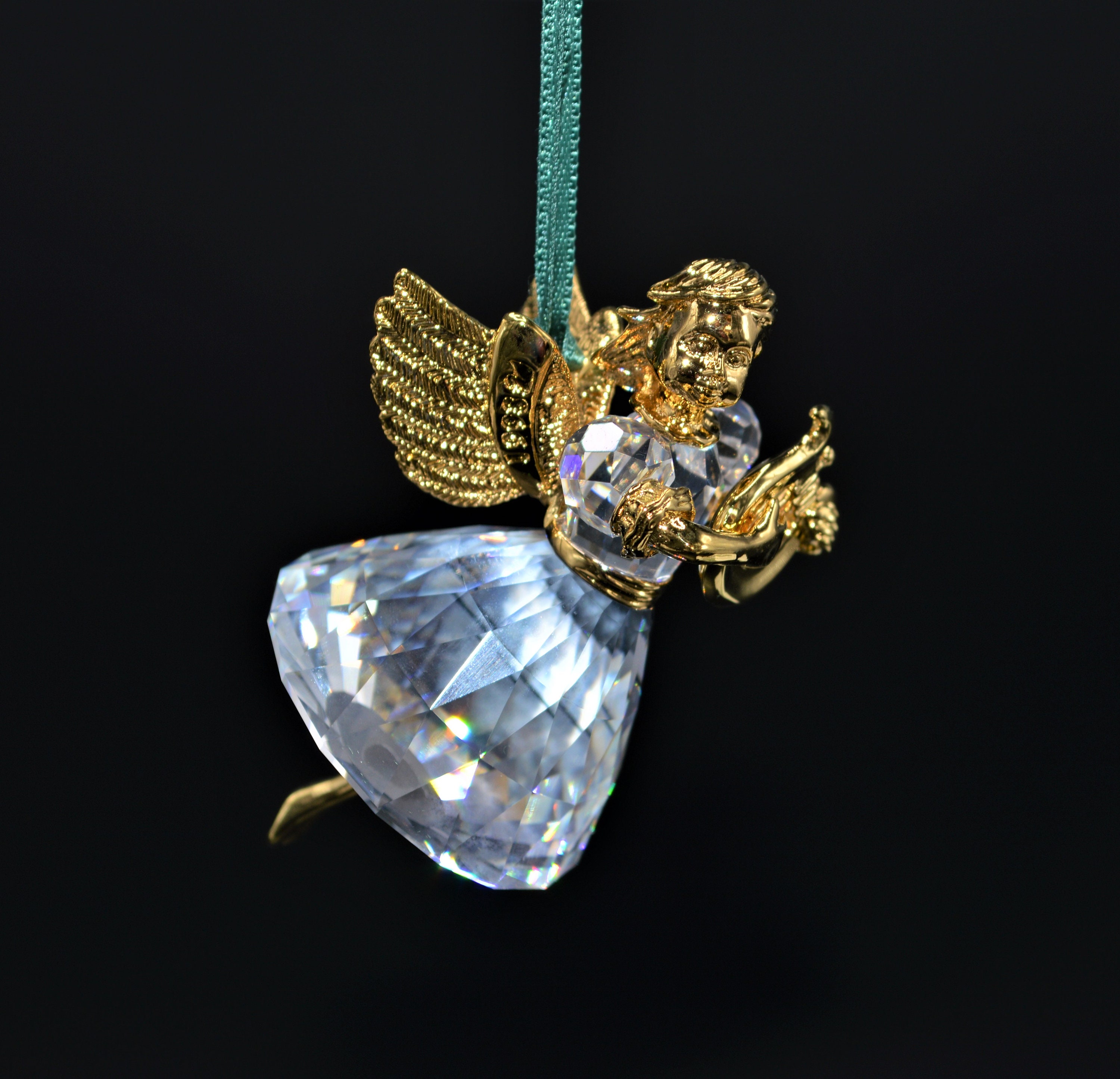 SWAROVSKI クリスタルメモリアルエンジェル 1999 Swarovski Crystal Memories 1999 Angel Ornament Brand New