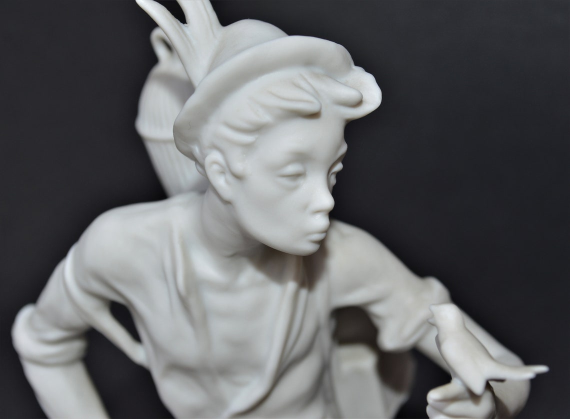 Mid Century Kaiser Porcelain Figurine 387 Bird seller Made in Etsy