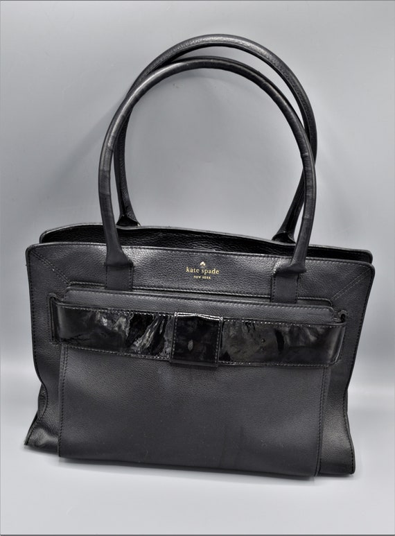 Kate Spade Bow Valley Helena Satchel-Black - Gem