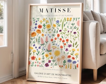 Matisse Blumenmarkt Ausstellungs-Poster: Botanischer Kunstdruck
